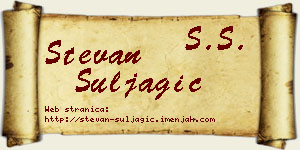 Stevan Šuljagić vizit kartica